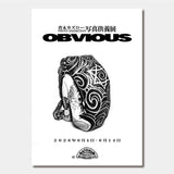 青木カズロー写真供養展 OBVIOUS B3 ポスター